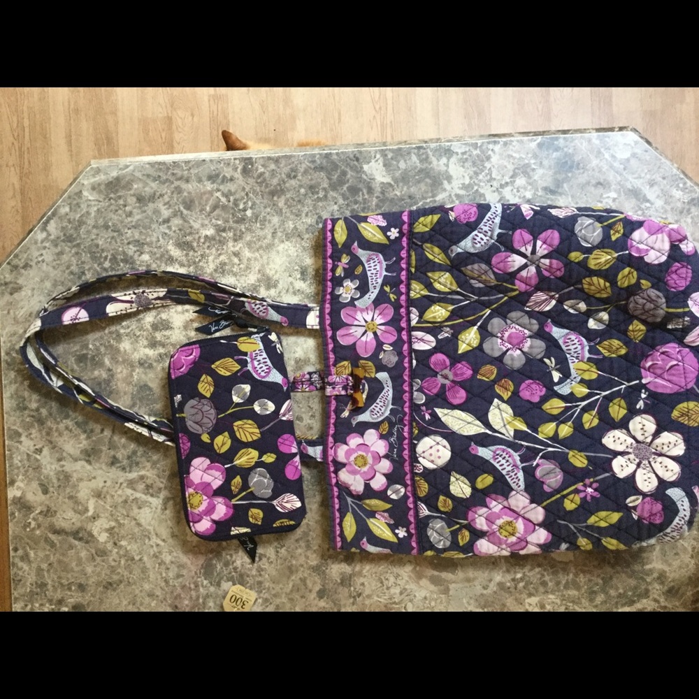 Vera Bradley tote purse  & matching wallet